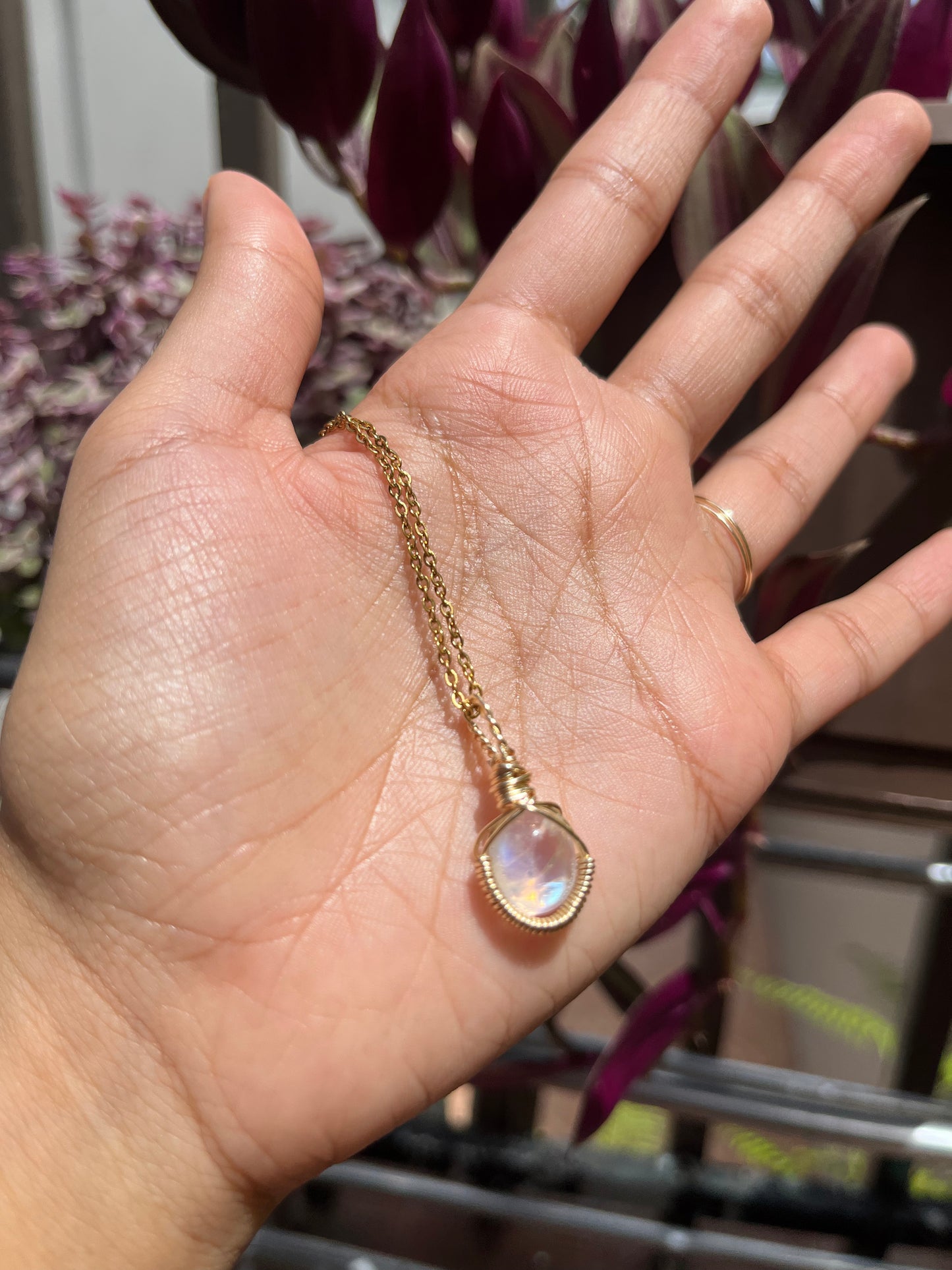 Moonstone necklace
