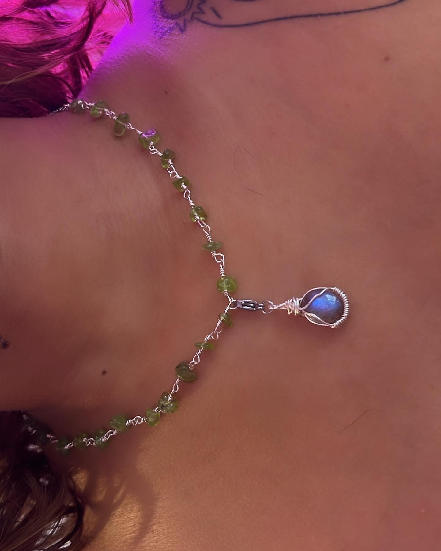 Peridot magic necklace