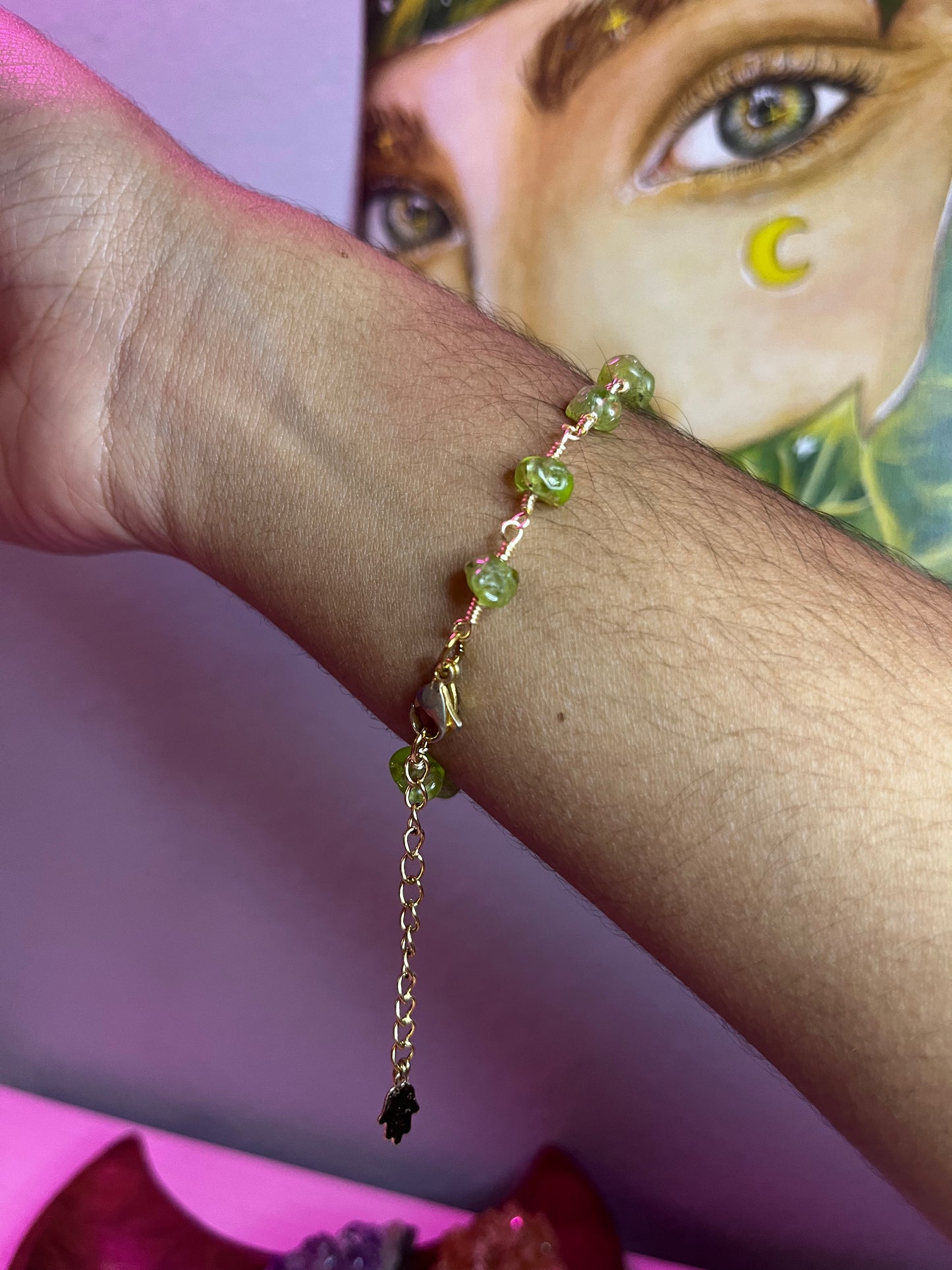 Peridot bracelet