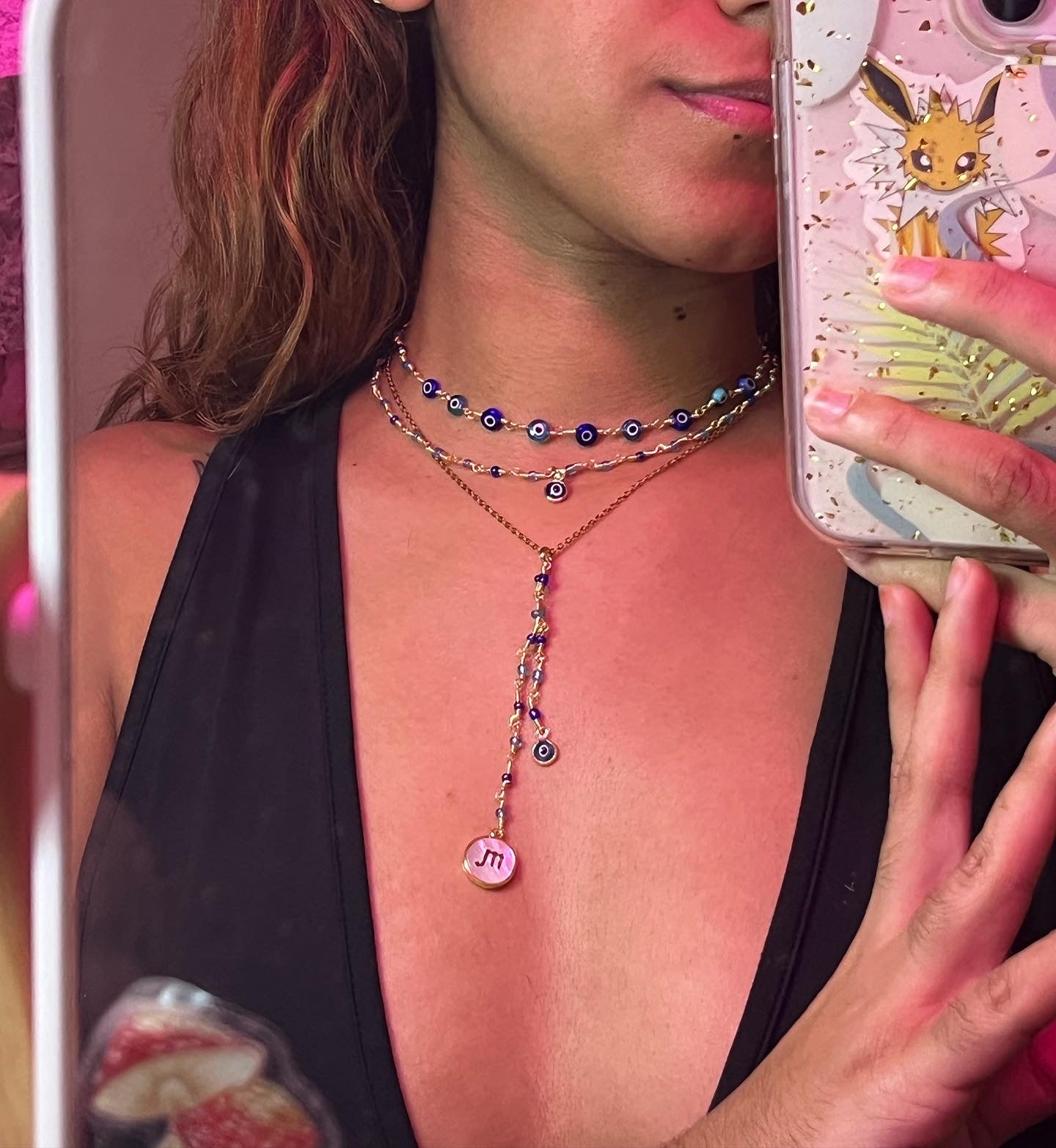 Ojitos azules choker