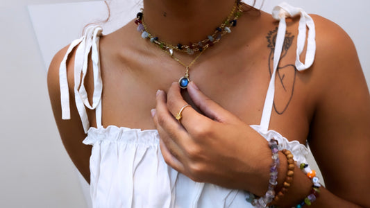 Labradorite necklace