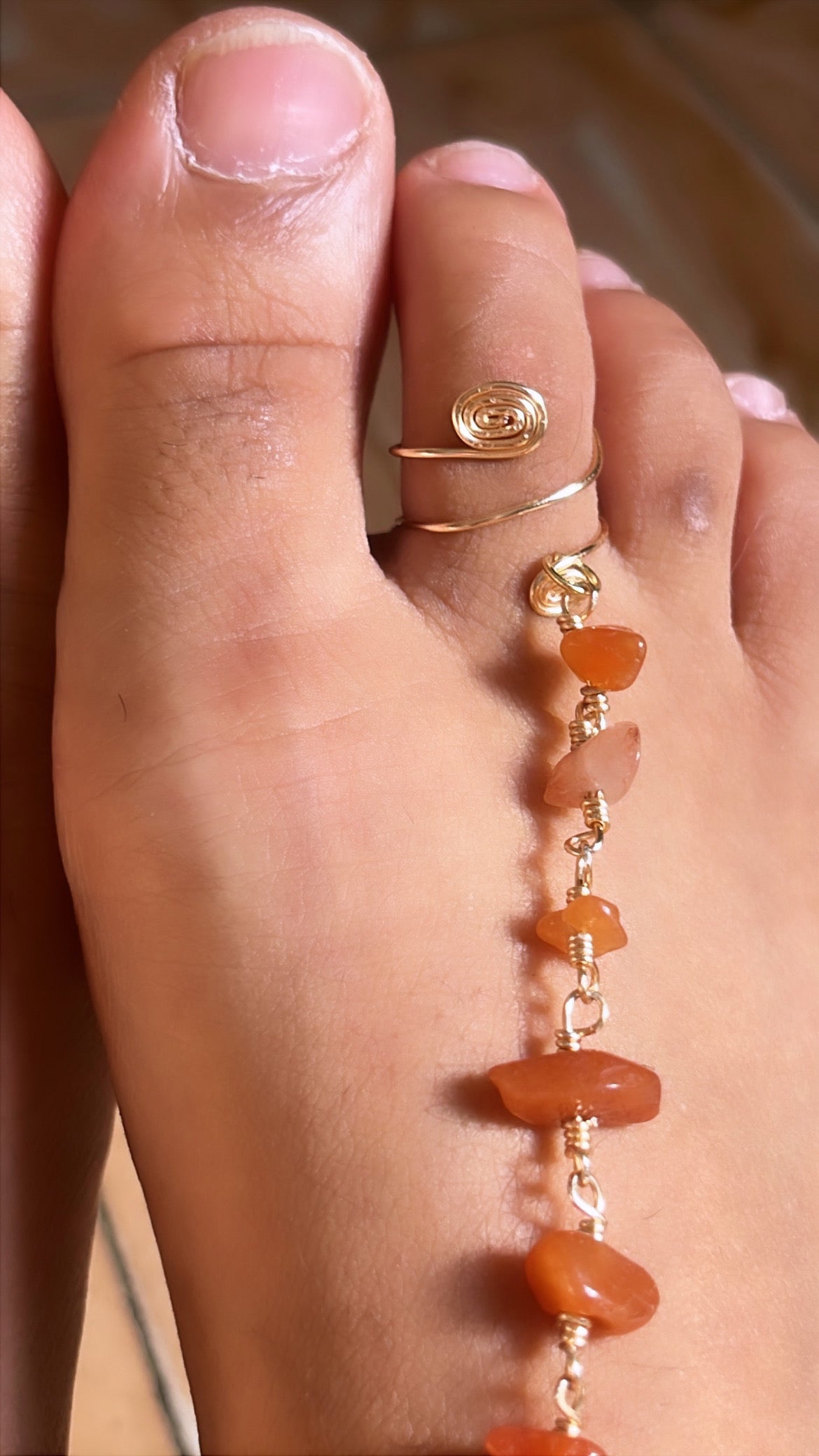 Carnelian Anklet