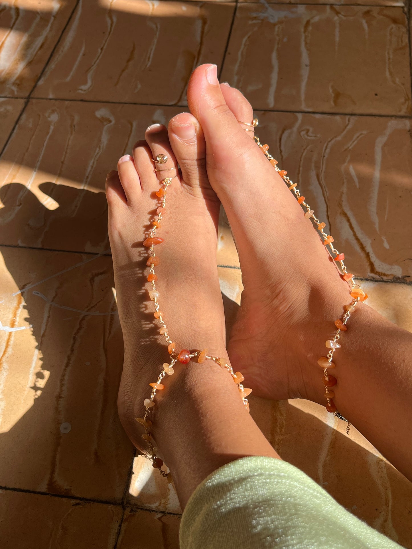 Carnelian Anklet