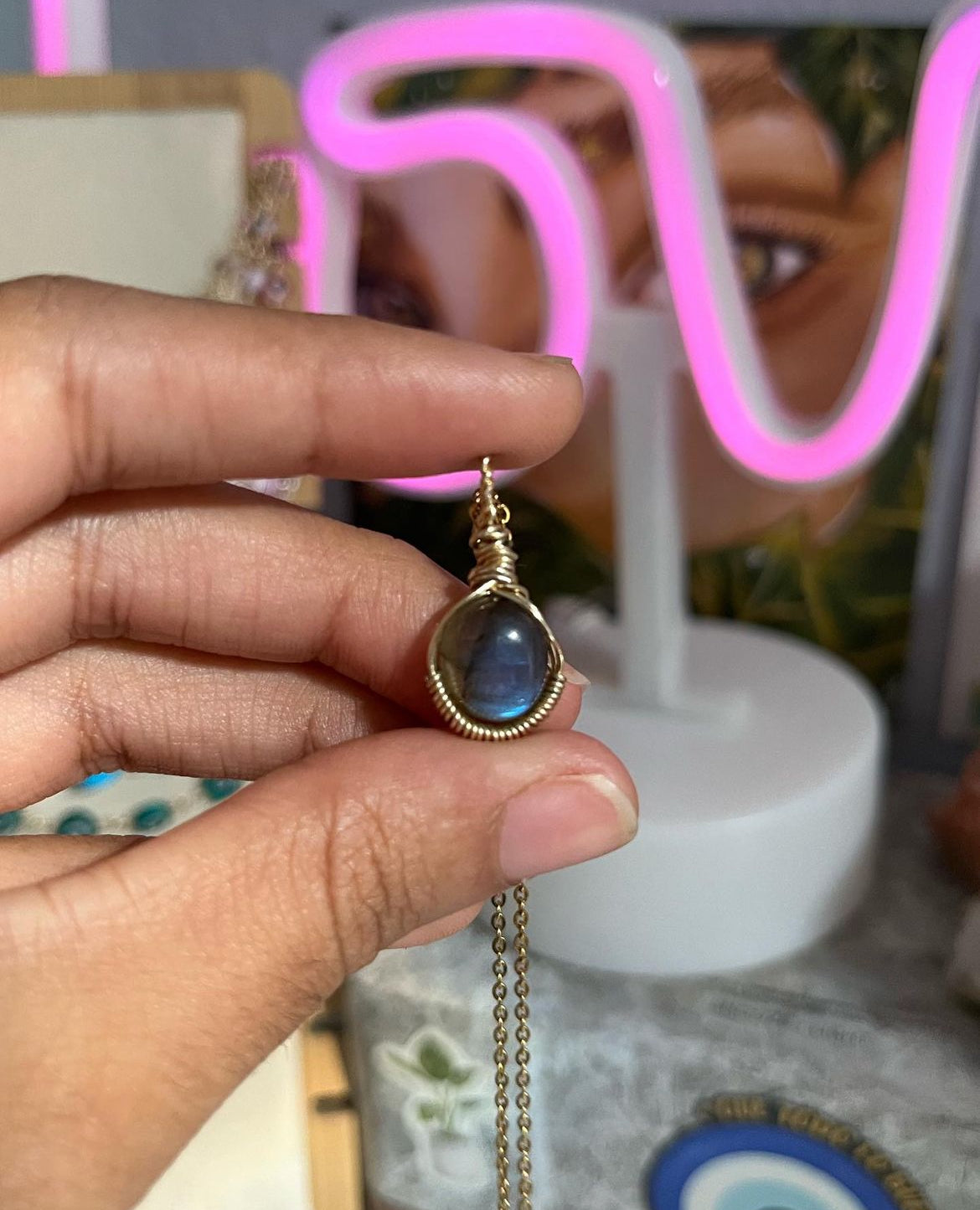 Labradorite necklace