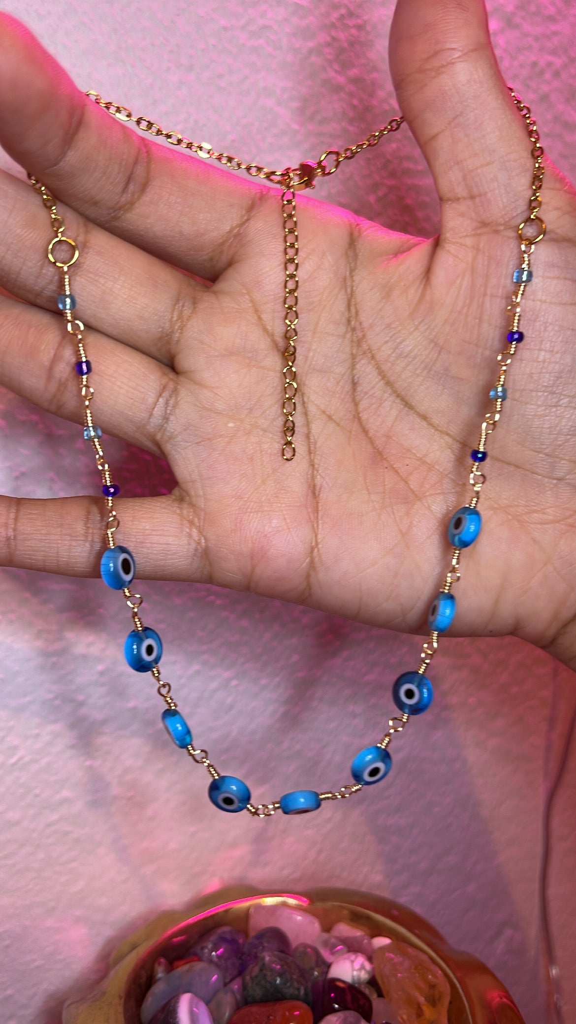 Ojitos azules choker