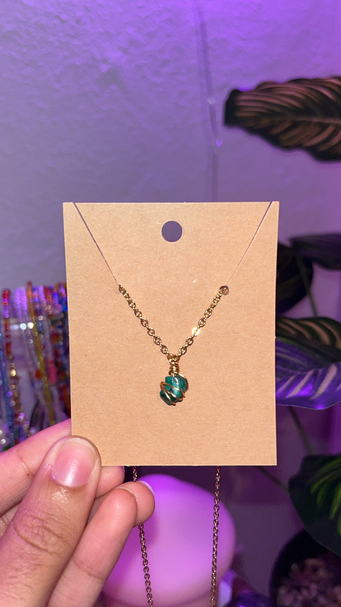 Malachite necklace