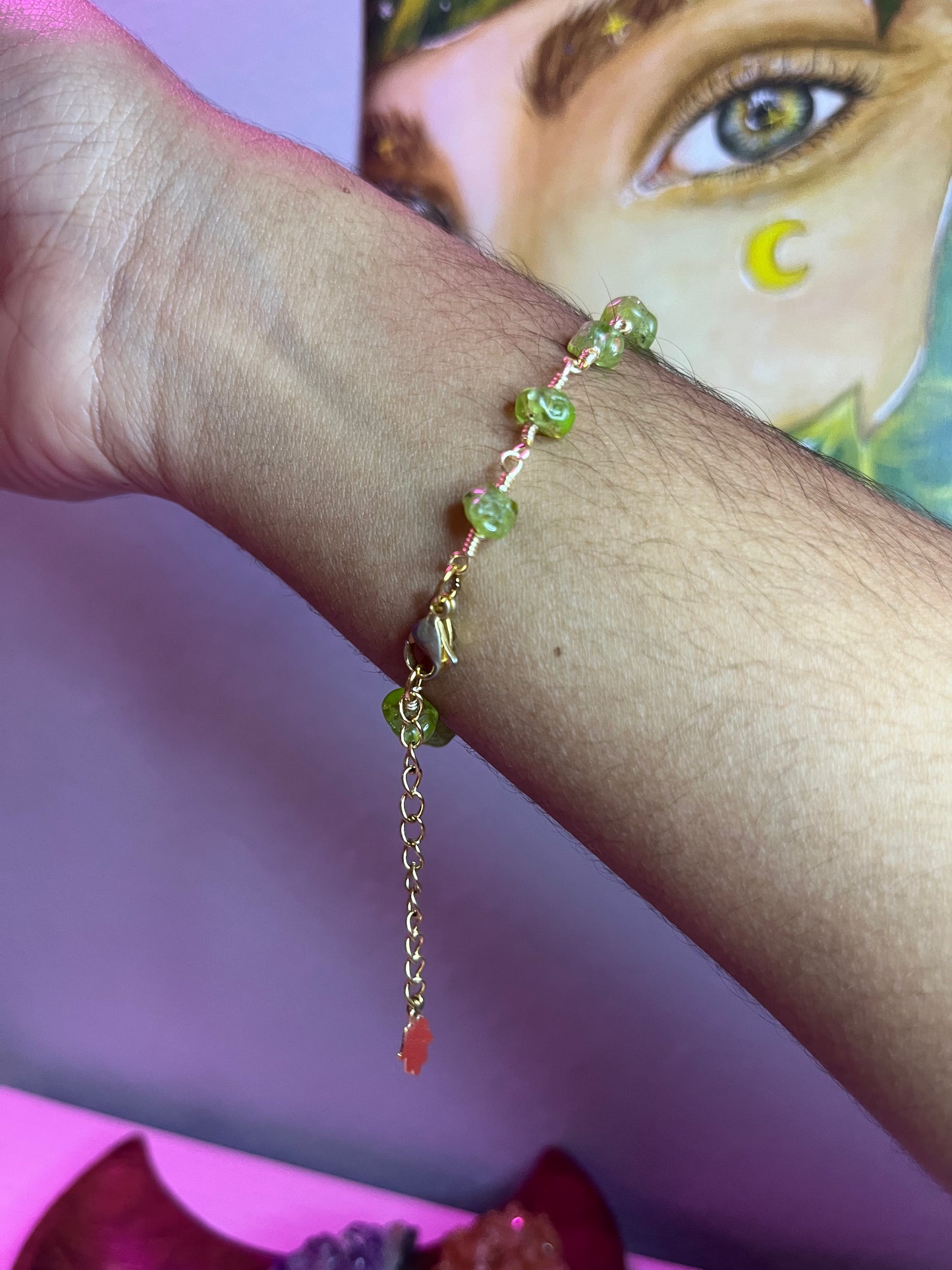 Peridot bracelet
