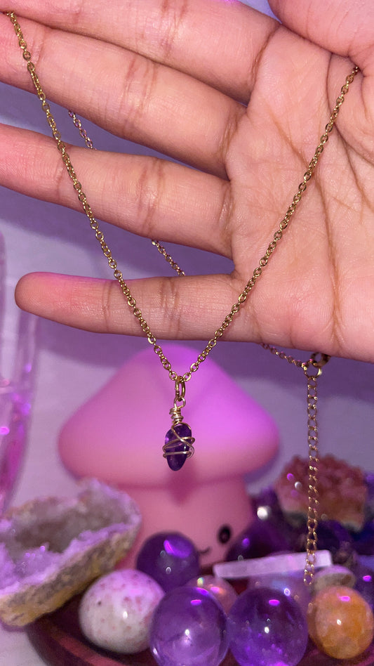 Amethyst necklace