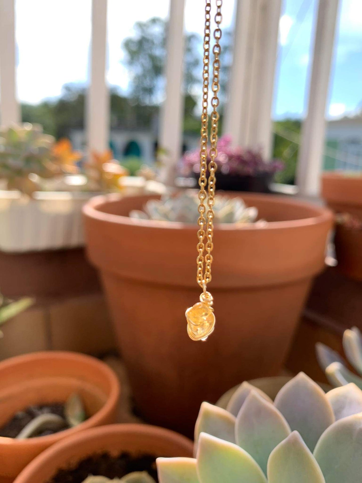 Citrine necklace